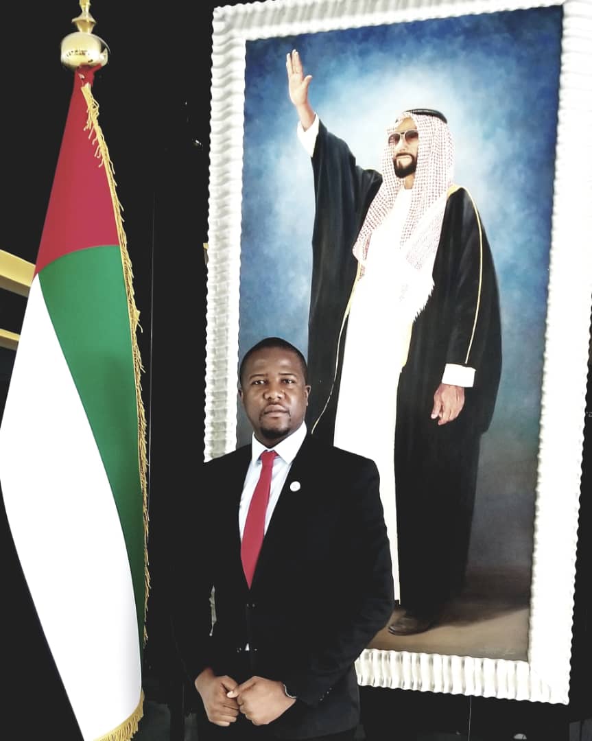 Bako Ambianda representing Labacorp Energy at an industry engagement in the United Arab Emirates