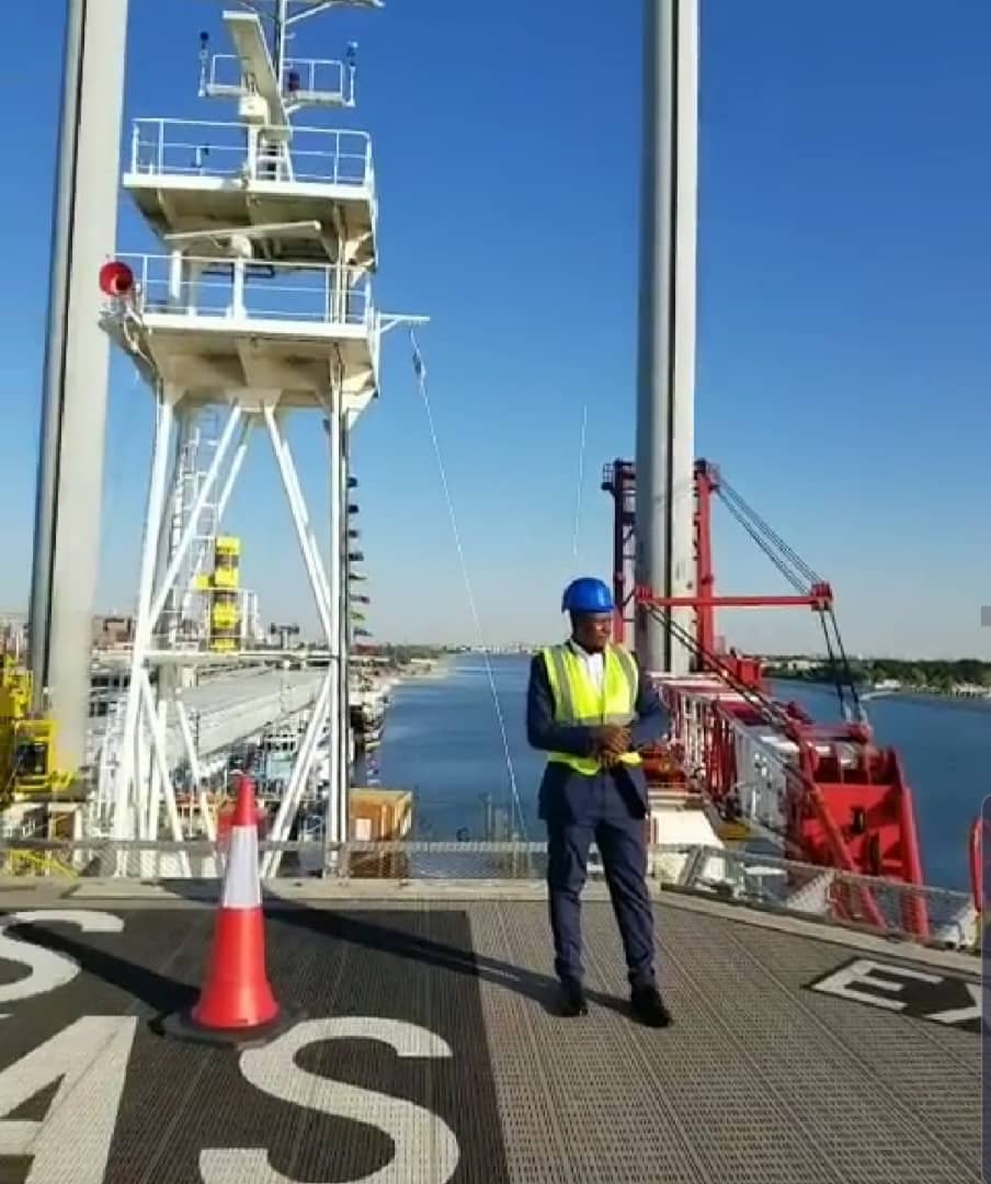 On site at a marine and offshore support facility