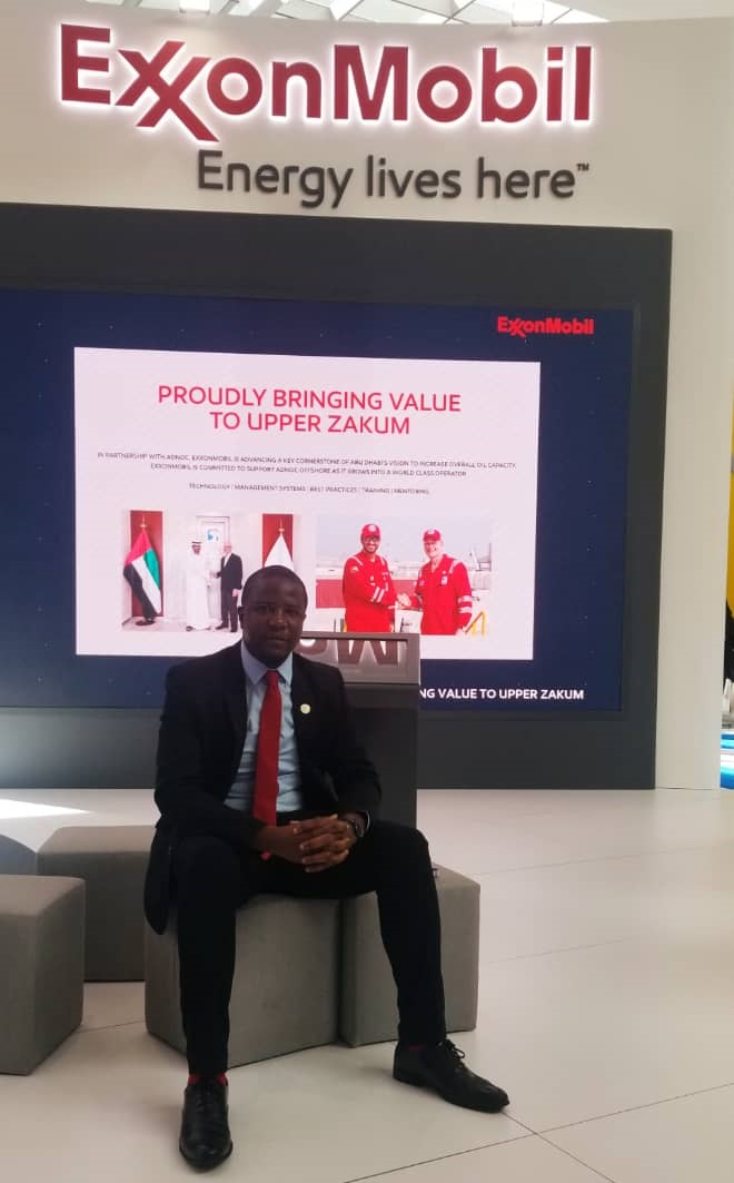 Bako Ambianda, CEO, at an international energy exhibition